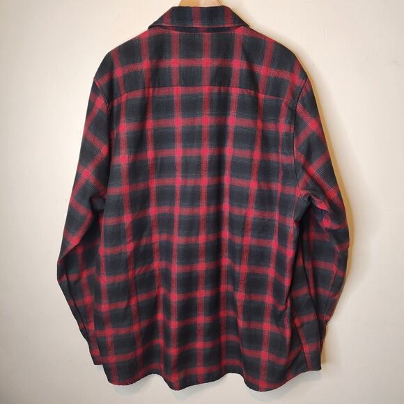 Dixxon Flannel Shirt Snap On Tools Limited Edition Red Black Plaid Mens 2XL XXL - Picture 8 of 12